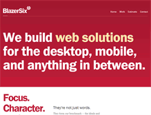 Tablet Screenshot of blazersix.com